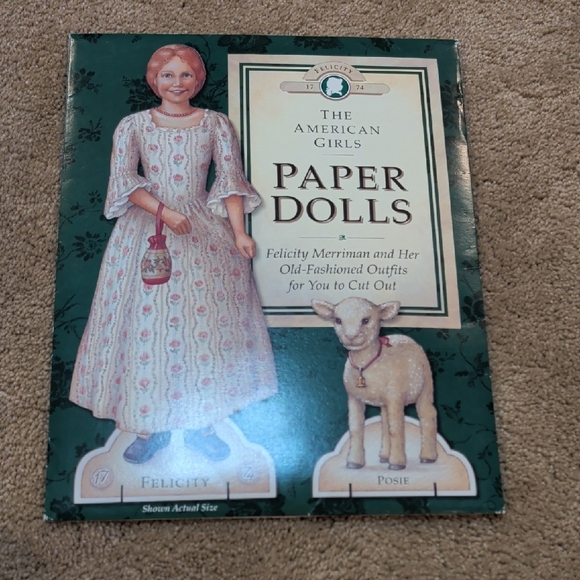 American Girl Paper Dolls Set - Green, Blue, Pink, Red - Picture 5 of 15